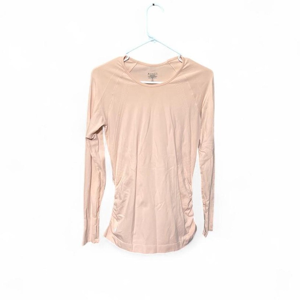 Athleta long sleeve shirt - peach - small